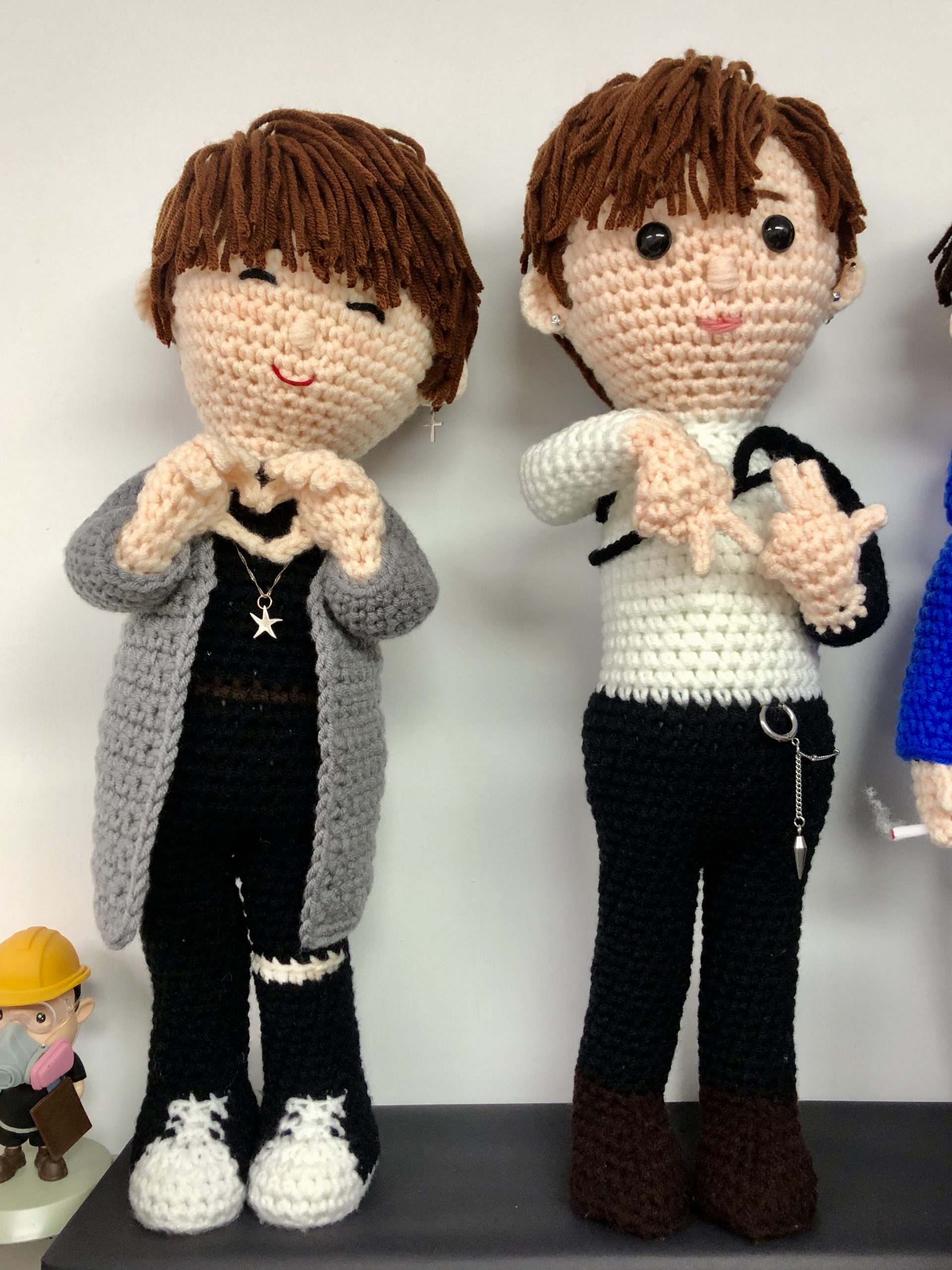 Amigurumi Love 巴打 勇武 冷織公仔 好朋友 姜濤 Anson Lo 蒙著嘴說愛你 嚇怕了 難捱時 不撤不退