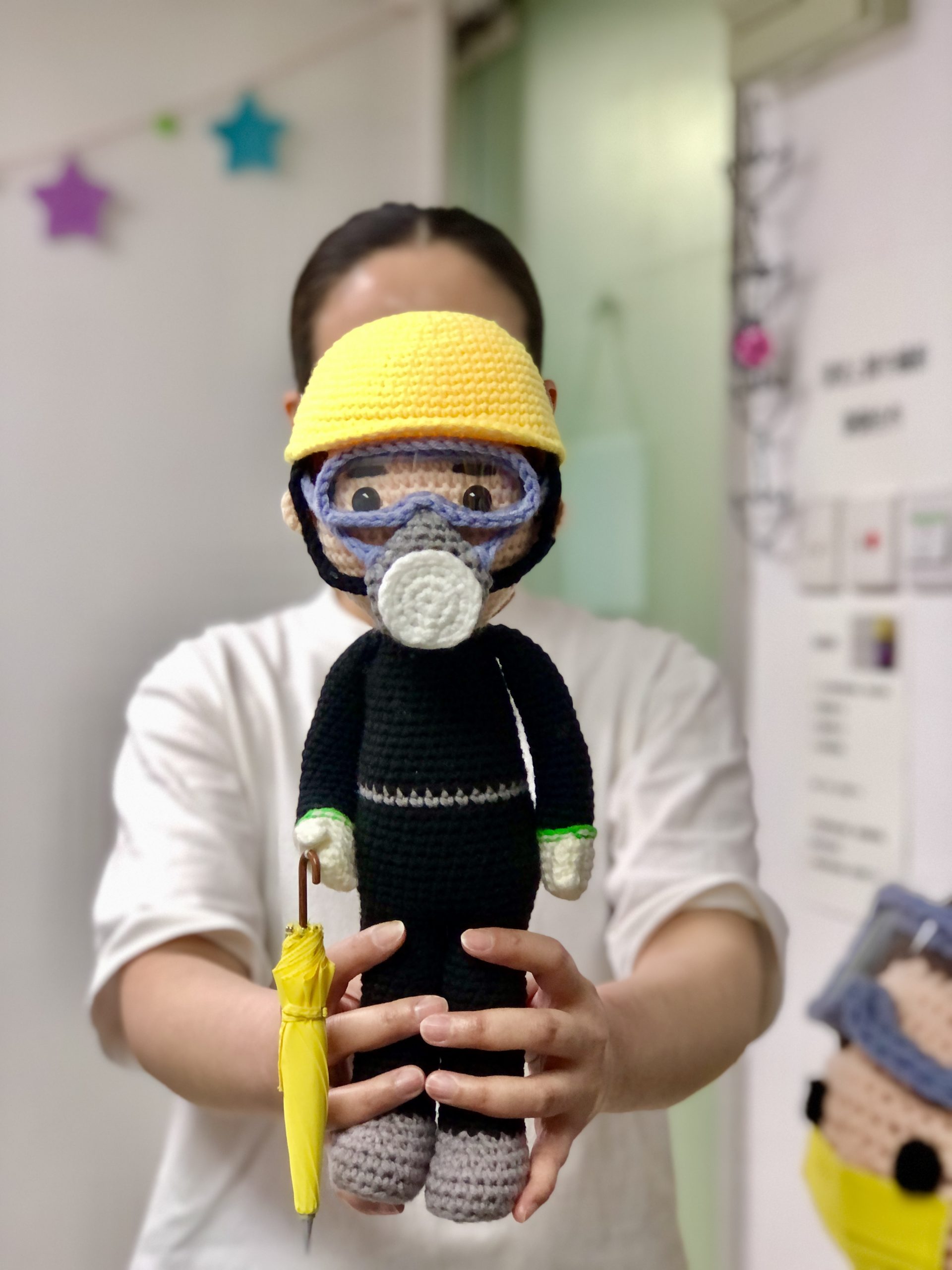 Amigurumi Love 巴打 勇武 冷織公仔 黃絲 雨傘