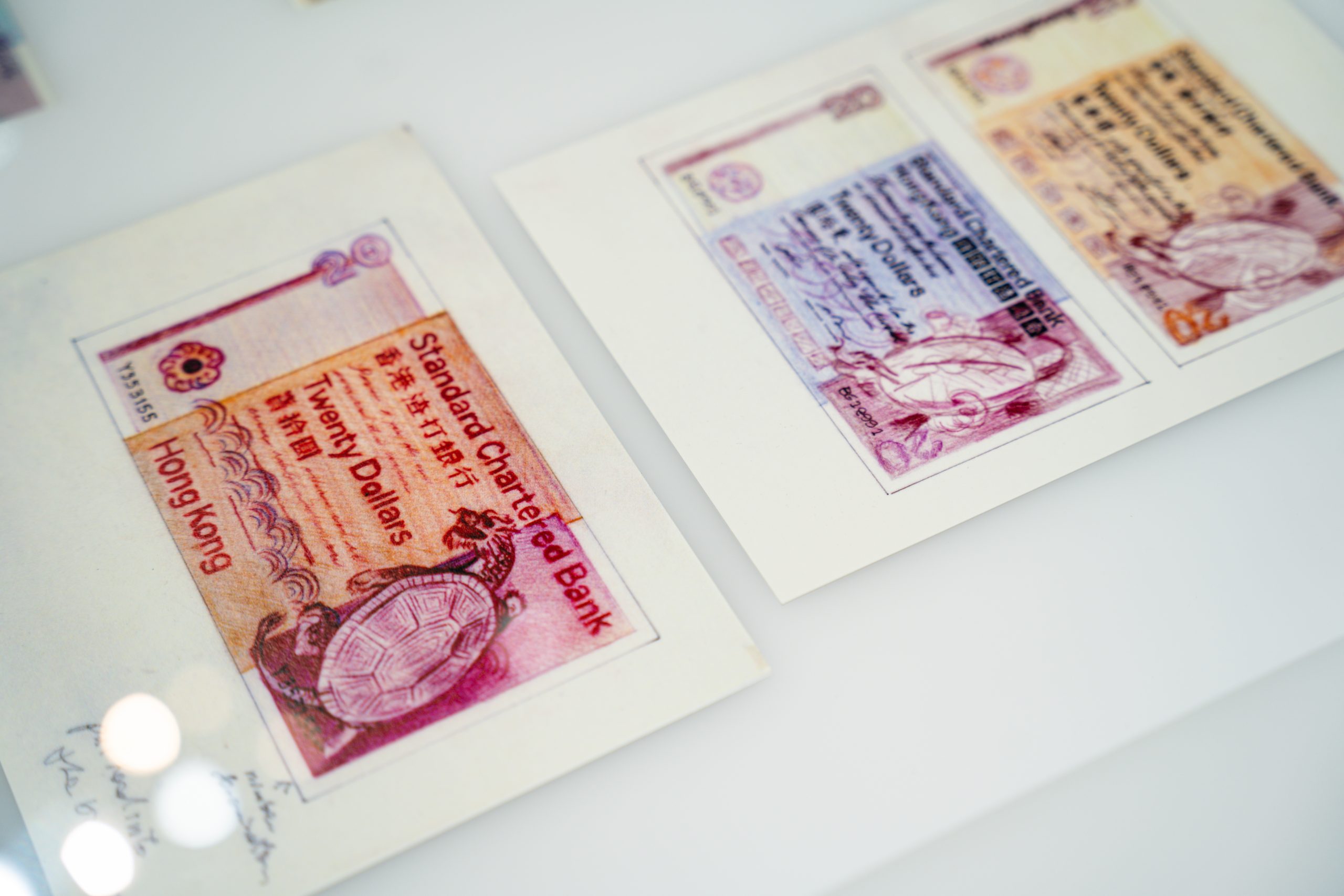 老香港設計展覽 石漢瑞 渣打銀行舊鈔