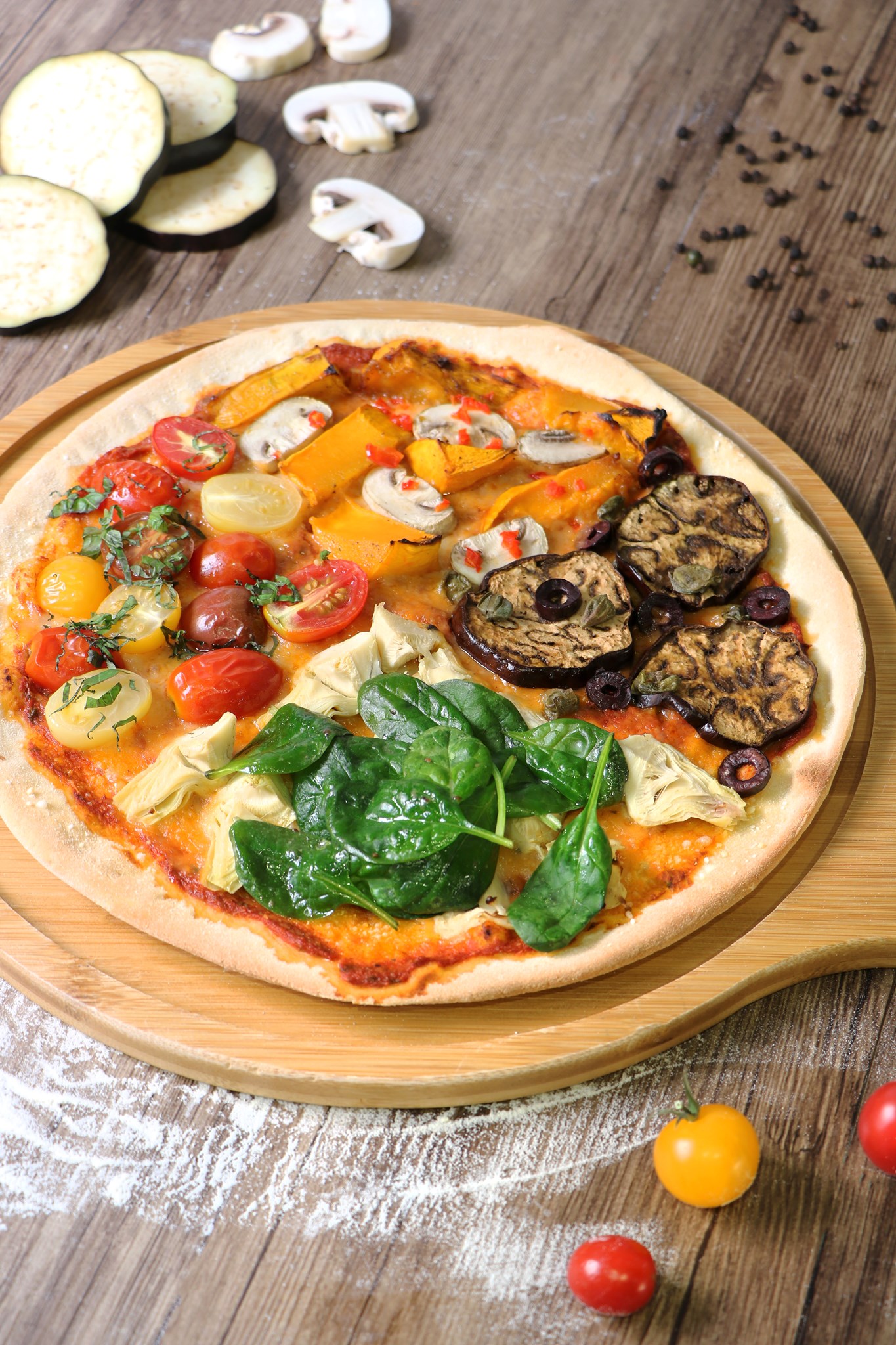 POP vegan／Four Seasons Pizza $178