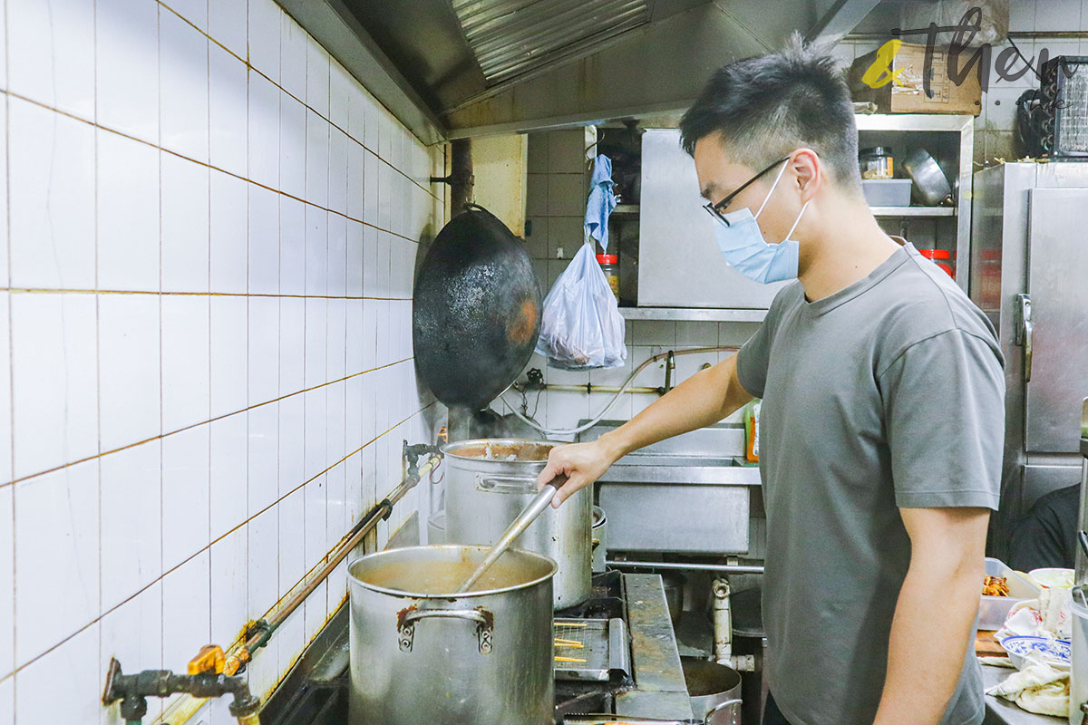 Ricky 蝦麵店 馬來西亞菜 蘭杜街 檳城蝦麵店 廚房