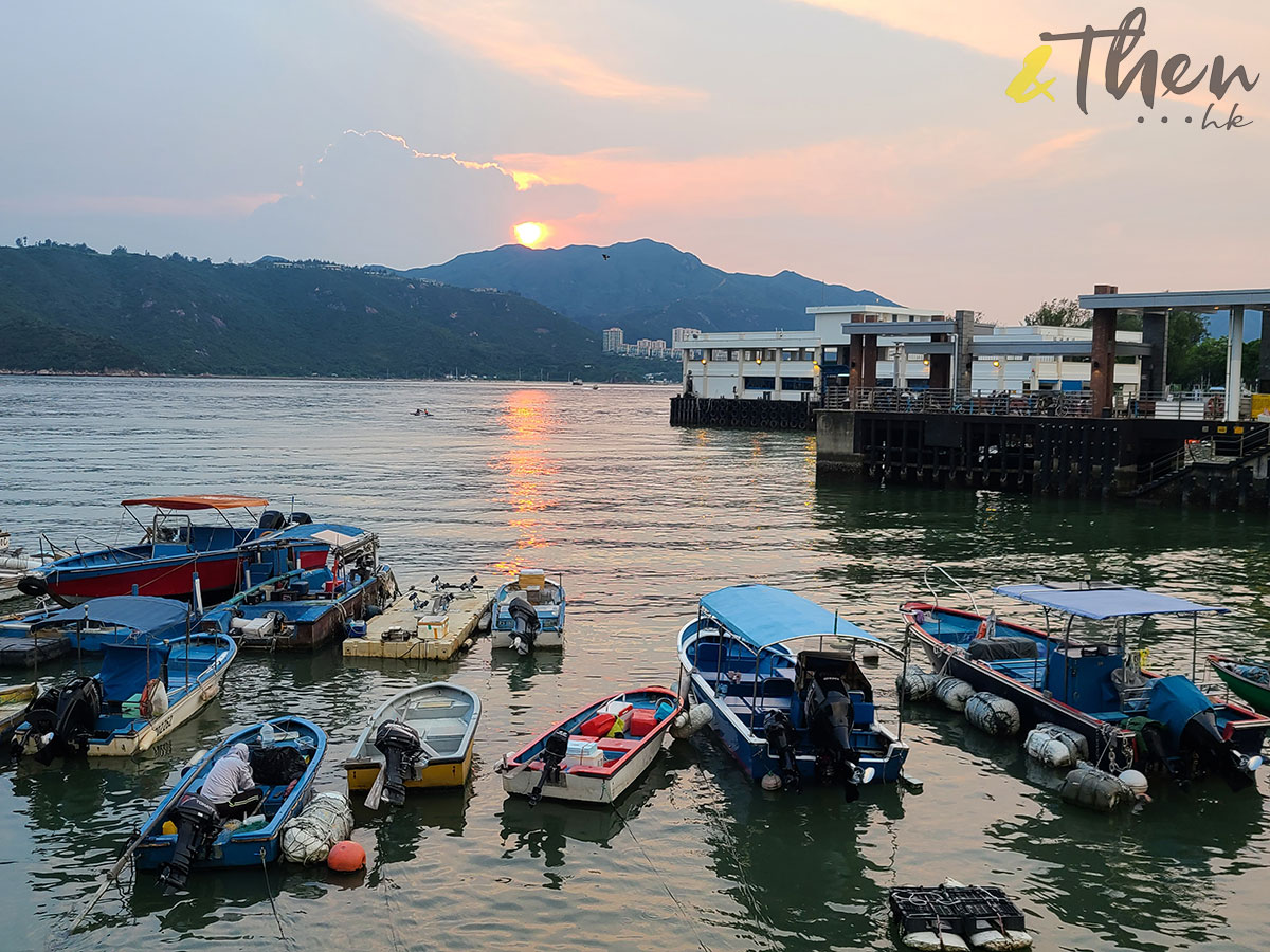 復活假期 中環 公眾碼頭 遠足 大嶼山 離島 坪洲 ANoy 老字號餅家 芝麻餅 夕陽 碼頭