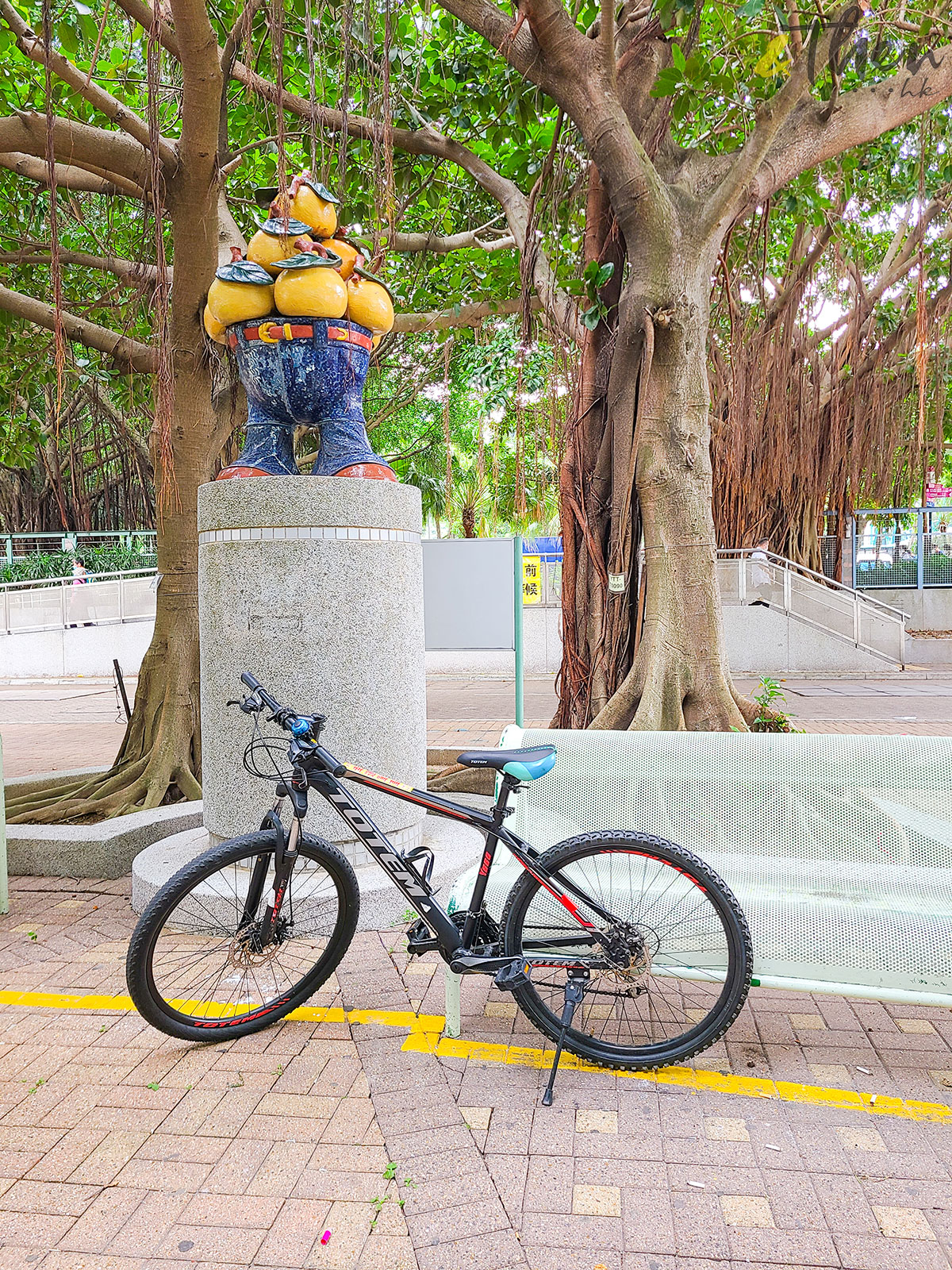 單車遊 東涌 一日遊 遠足 東涌炮台 東涌舊碼頭 逸東邨 東涌北公園 旅遊地標 逸東商場 藝術品 裕東路 單車徑