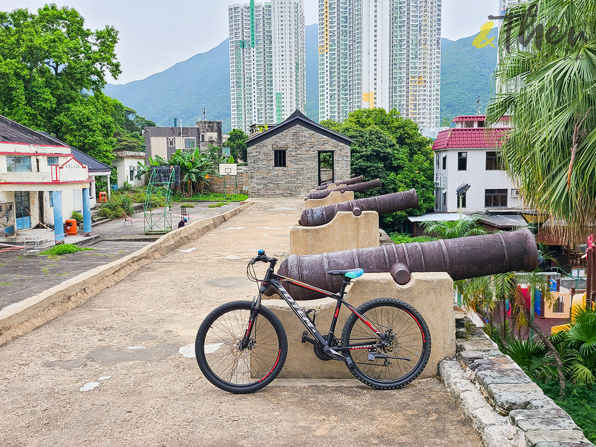 單車遊 東涌 一日遊 遠足 東涌炮台 東涌舊碼頭 逸東邨 東涌北公園 旅遊地標 大炮