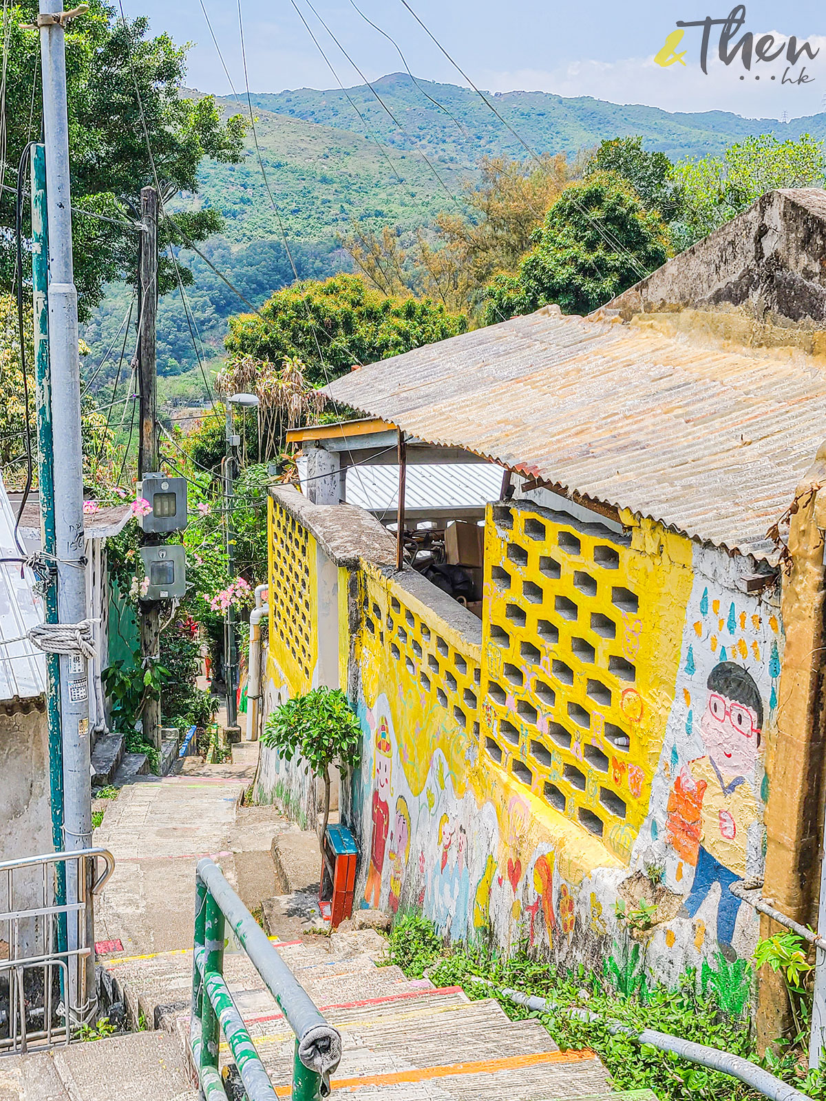 荃灣 城巴930線 光板田村 青山公路 三棟屋博物館 二陂坊遊樂場 壁畫 兒童畫家 山村寮屋