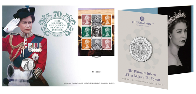 英女王 英殖時期 白金禧慶典 Platinum Jubilee 英國王室 英國 The Royal Mint 鑄幣廠 皇家紀念幣 女王頭郵票