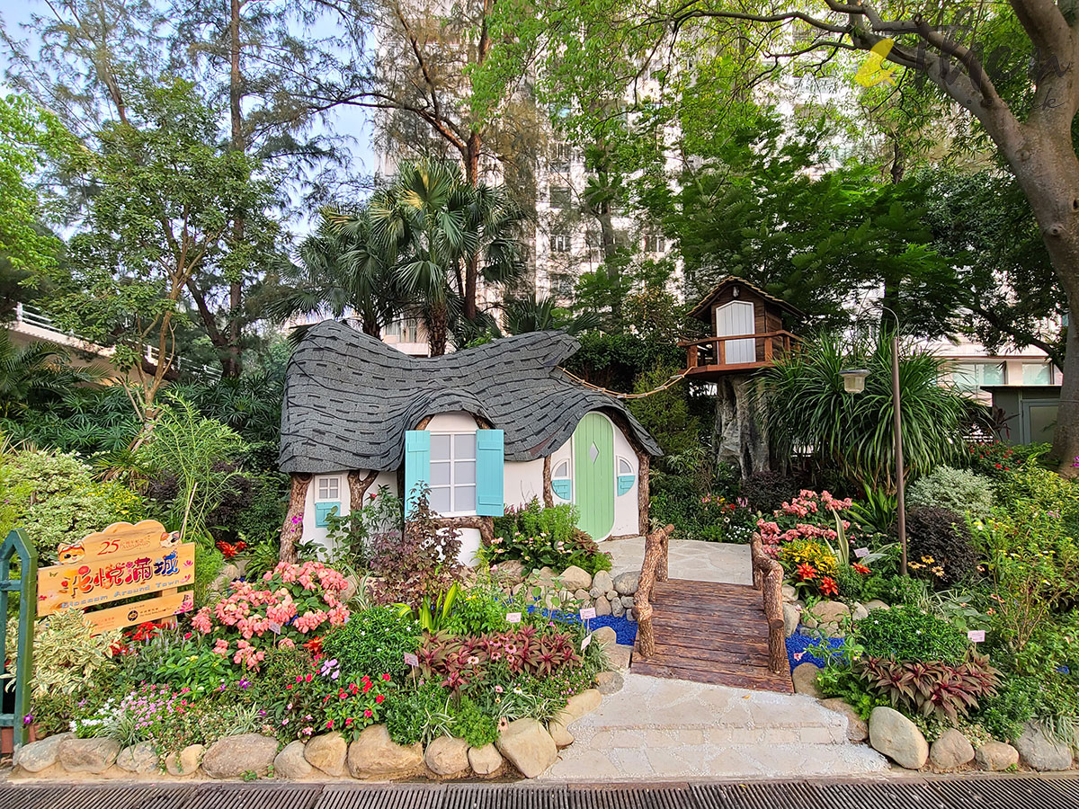 花悅滿城 香港十八區 康文署 園圃 公園 遊樂場 打卡 銅鑼灣花園 樹屋 童話 小木屋 卡通 夢幻