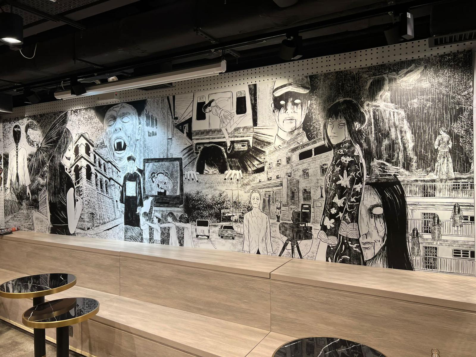 鬼故 黑白奇譚 Penso Contrast 萬聖節 恐怖 Pop-up Gallery 主題cafe 香港都市傳說